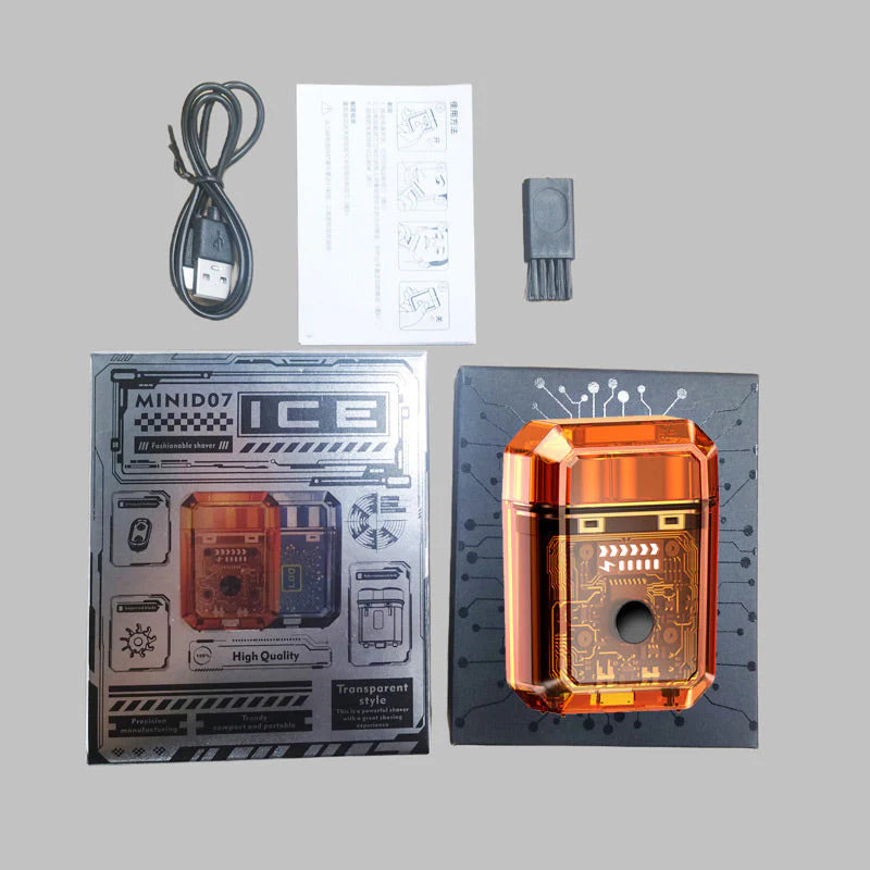 🔥2025 Senaste Versionen🔥Mini Transparent Body Dual Head Magnetic Electric Rakapparat