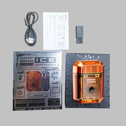 🔥2025 Senaste Versionen🔥Mini Transparent Body Dual Head Magnetic Electric Rakapparat
