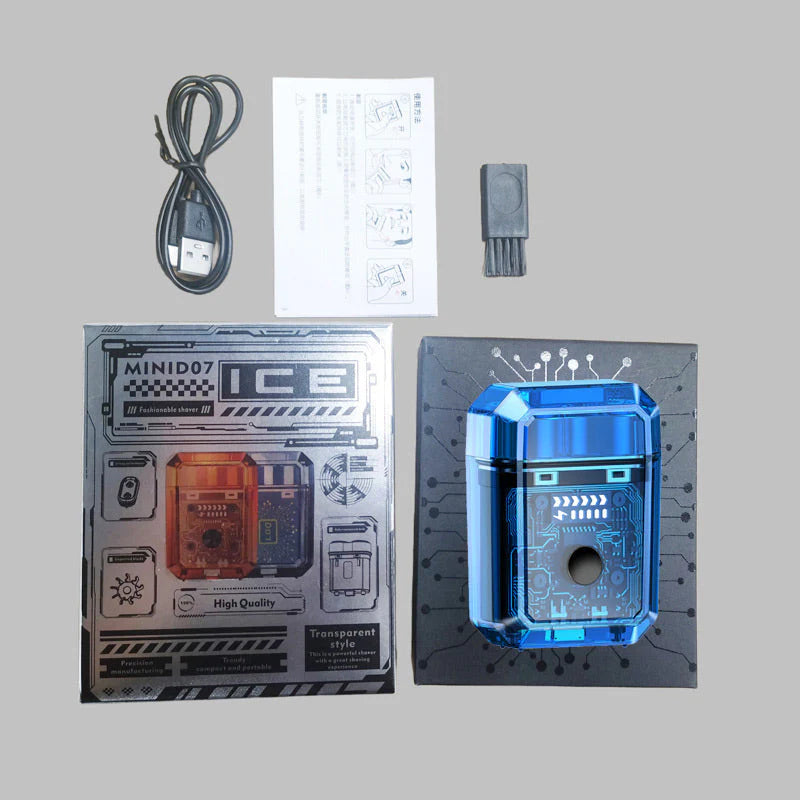 🔥2025 Senaste Versionen🔥Mini Transparent Body Dual Head Magnetic Electric Rakapparat