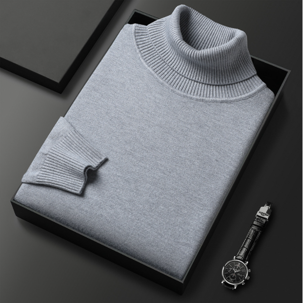 💥 60% RABATT NU! ✨ Premium Enfärgad Herrtröja - Mjuk Bomullströja med Modern Passform för Vardag och Kontor 👔🎯
