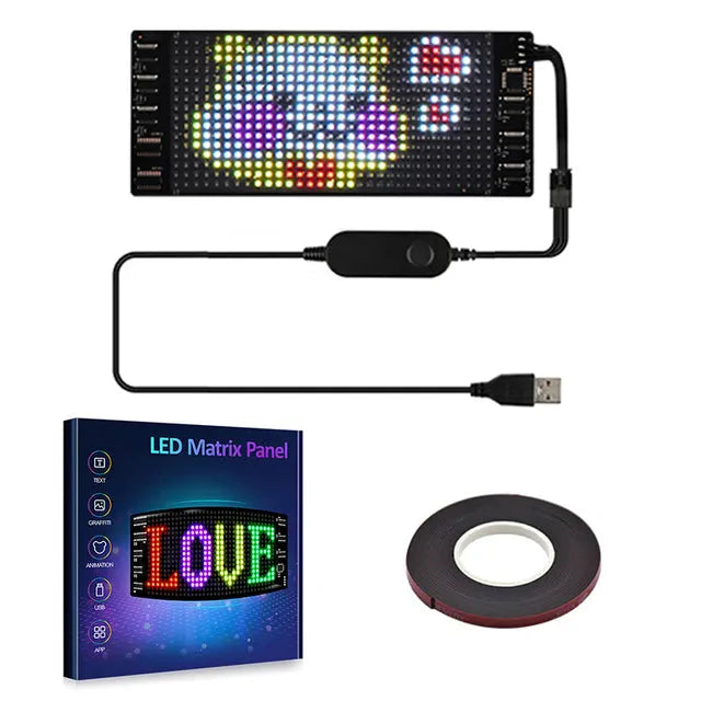 Fordon Bluetooth LED flexibel display
