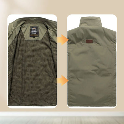 Outdoor Fishing Quick-dry Zipper Vest with Multi-pockets（55% OFF）