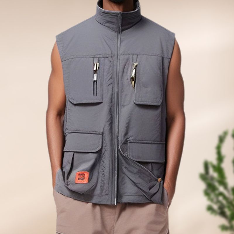 Outdoor Fishing Quick-dry Zipper Vest with Multi-pockets（55% OFF）