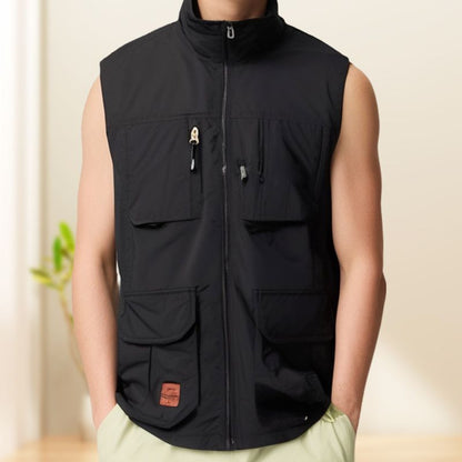 Outdoor Fishing Quick-dry Zipper Vest with Multi-pockets（55% OFF）