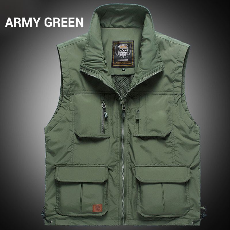 Outdoor Fishing Quick-dry Zipper Vest with Multi-pockets（55% OFF）