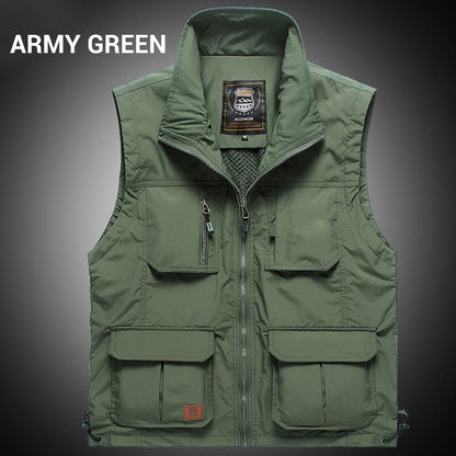Outdoor Fishing Quick-dry Zipper Vest with Multi-pockets（55% OFF）