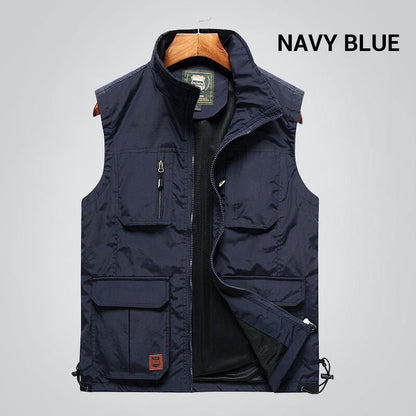 Outdoor Fishing Quick-dry Zipper Vest with Multi-pockets（55% OFF）