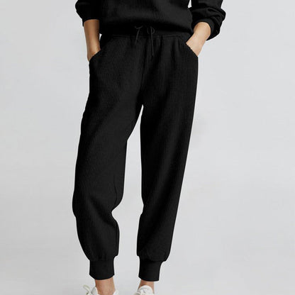 Långärmad Halvzip Sweatsuit Set