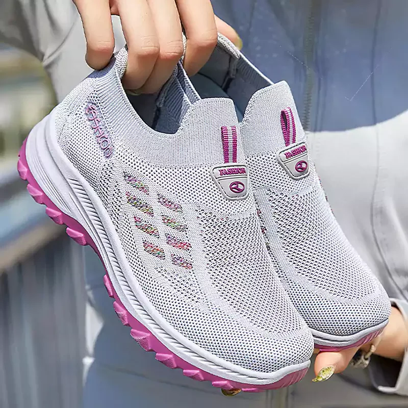 👟 60% RABATT! 🦶 Fly Stickad Vävd Ortopedisk Sko med Stöd För Hålfoten – Andningsbar, Stötdämpande & Perfekt För Hela Dagars Komfort 👣