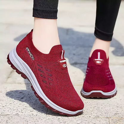 👟 60% RABATT! 🦶 Fly Stickad Vävd Ortopedisk Sko med Stöd För Hålfoten – Andningsbar, Stötdämpande & Perfekt För Hela Dagars Komfort 👣