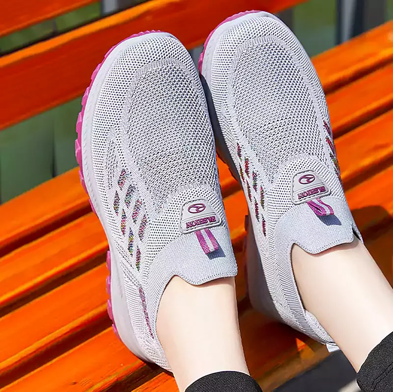 👟 60% RABATT! 🦶 Fly Stickad Vävd Ortopedisk Sko med Stöd För Hålfoten – Andningsbar, Stötdämpande & Perfekt För Hela Dagars Komfort 👣
