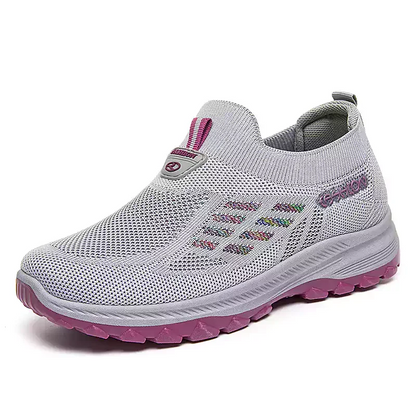 👟 60% RABATT! 🦶 Fly Stickad Vävd Ortopedisk Sko med Stöd För Hålfoten – Andningsbar, Stötdämpande & Perfekt För Hela Dagars Komfort 👣