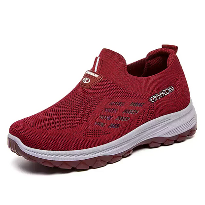 👟 60% RABATT! 🦶 Fly Stickad Vävd Ortopedisk Sko med Stöd För Hålfoten – Andningsbar, Stötdämpande & Perfekt För Hela Dagars Komfort 👣