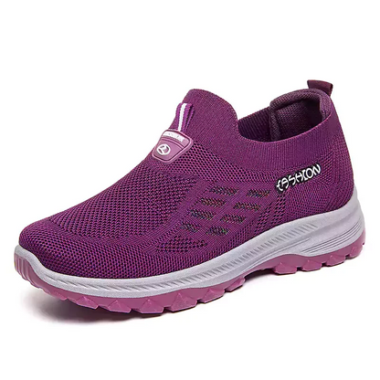 👟 60% RABATT! 🦶 Fly Stickad Vävd Ortopedisk Sko med Stöd För Hålfoten – Andningsbar, Stötdämpande & Perfekt För Hela Dagars Komfort 👣