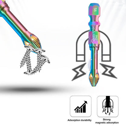 Kraftfullt, slitstarkt och halkfritt magnetiskt skruvmejselhuvud