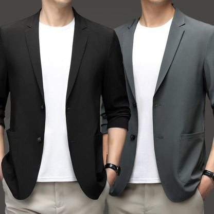 👔 50% RABATT! ☀️ Lättvikts Kostymjacka för Män – Andas, Elegant & Perfekt för Sommar 🕴️