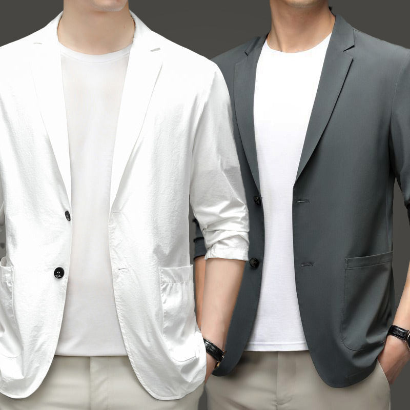 👔 50% RABATT! ☀️ Lättvikts Kostymjacka för Män – Andas, Elegant & Perfekt för Sommar 🕴️