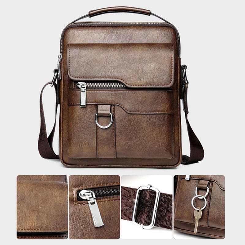 💼 50% RABATT! 🚶‍♂️ Bärbar budväska för män – Slitstark, rymlig & justerbar – perfekt för pendling, resor eller vardagsbruk 📦