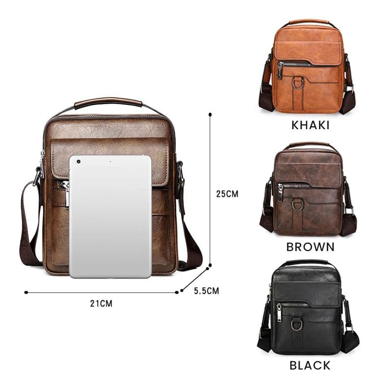 💼 50% RABATT! 🚶‍♂️ Bärbar budväska för män – Slitstark, rymlig & justerbar – perfekt för pendling, resor eller vardagsbruk 📦