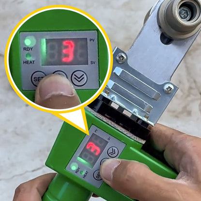 Mini varmlim maskinuppsättning med digital display