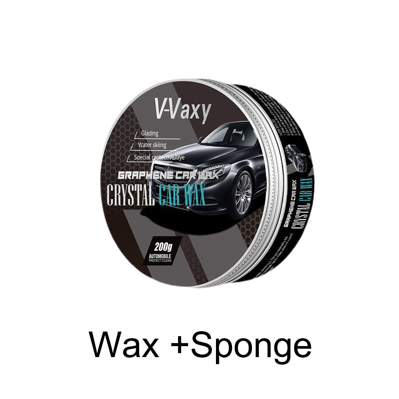 Polering Solid Wax för svarta bilar med svamp