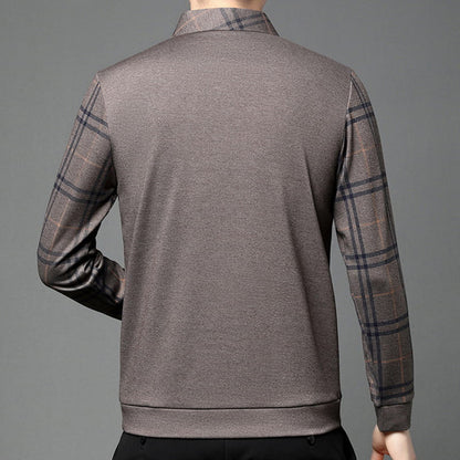 💥Svarta fredagen-erbjudande – 49 % rabatt🔥Tvådelade stickade tröjor i imitationsmaterial för män