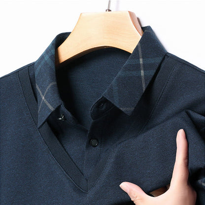 💥Svarta fredagen-erbjudande – 49 % rabatt🔥Tvådelade stickade tröjor i imitationsmaterial för män