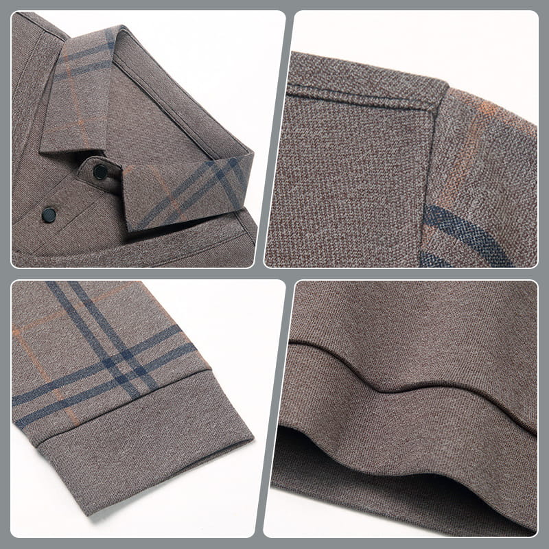 💥Svarta fredagen-erbjudande – 49 % rabatt🔥Tvådelade stickade tröjor i imitationsmaterial för män