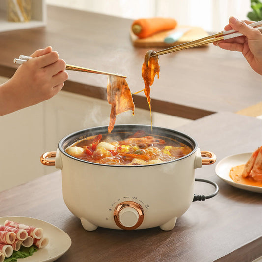Multifunktionell elektrisk non-stick spis med ångkokare