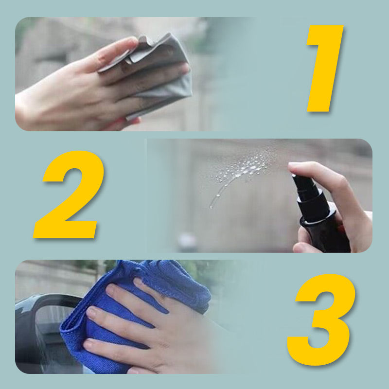 🔥Köp 2 få 1 gratis 🔥Anti-imma och Vattenavvisande Spray för Vindrutan och Speglar