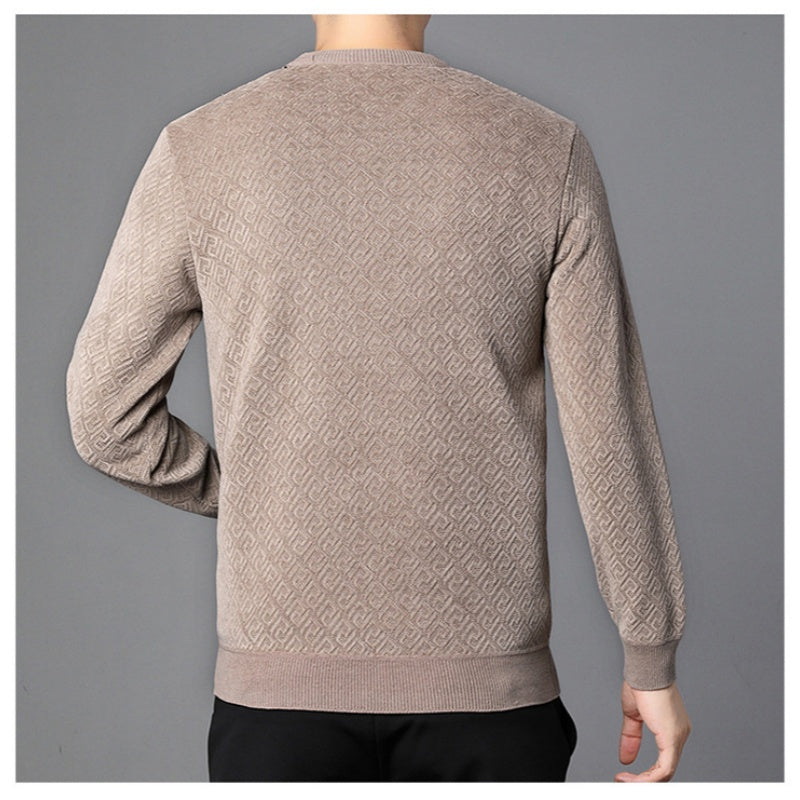 Thickened Crew Neck Sweater för män