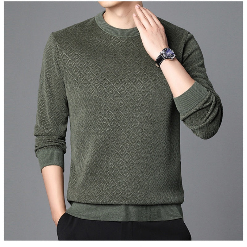 Thickened Crew Neck Sweater för män