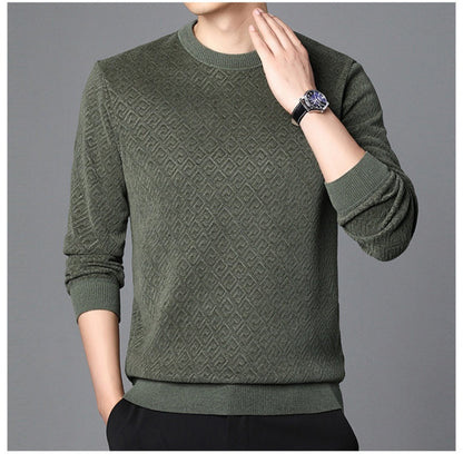 Thickened Crew Neck Sweater för män