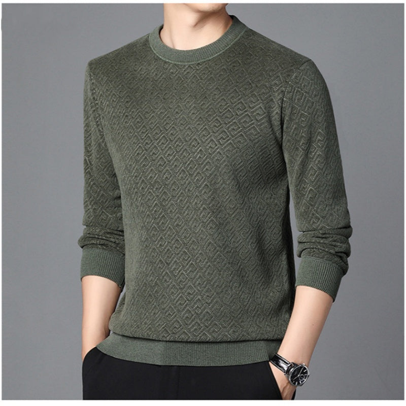 Thickened Crew Neck Sweater för män
