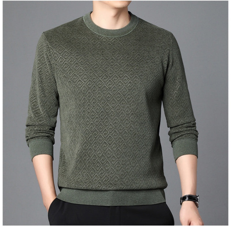 Thickened Crew Neck Sweater för män