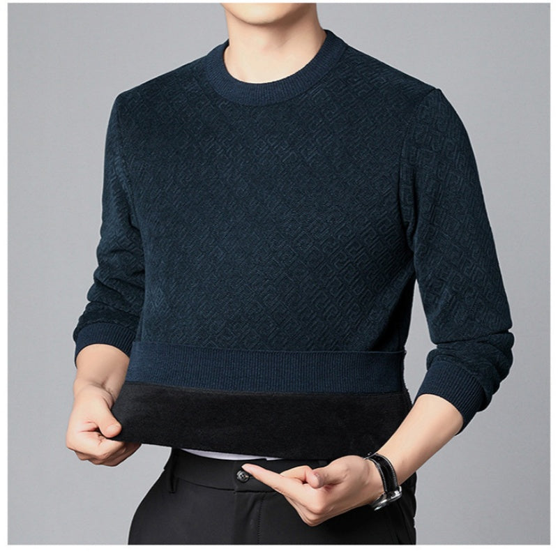 Thickened Crew Neck Sweater för män