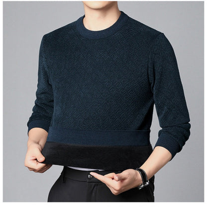 Thickened Crew Neck Sweater för män