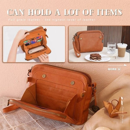 👜 60% RABATT! ✨ Läder Crossbody & Clutch Set – Lätt, Flera Fack & Tidslös Design för Vardag och Kväll 👜