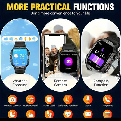 🔥Robust smart klocka för utomhusbruk - 100+ sportmodi⌚️