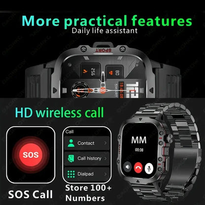 🔥Robust smart klocka för utomhusbruk - 100+ sportmodi⌚️