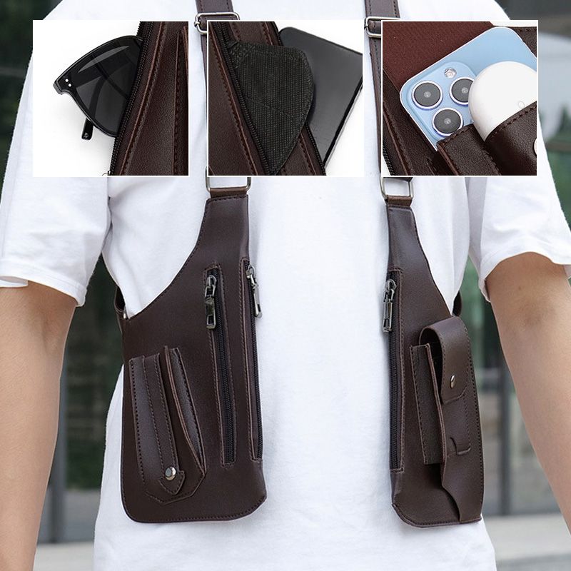🎒 50% RABATT! 🛡️ Taktisk Väska med Stöldskydd – Dubbla Axelremmar, Många Fickor & Slitstark 🚶‍♂️