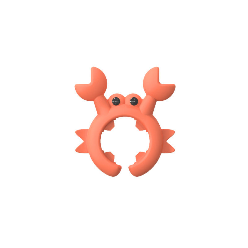 🥳REA🦀 Krabbformad köksredskapshållare – enhandsmanövrerad, spillsäker, värmebeständig och hållbar 🍳✨