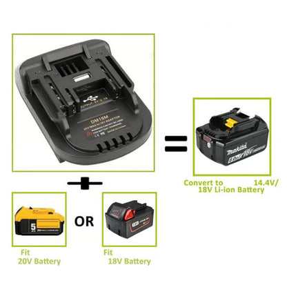 ⚡Litiumbatteriadapter för 18V batteriverktyg