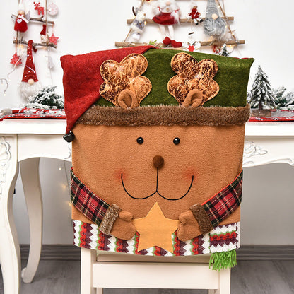 💥Rea 50% rabatt🎅- Dekoration tecknad stolsöverdrag