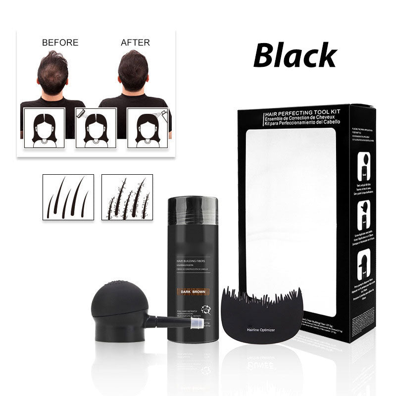 🔥 50% RABATT NU! 💇‍♂️ Hårbyggande fiberset – omedelbar volym, naturligt utseende & vattentätt skydd – perfekt för tunnhårighet och fläckar ✨