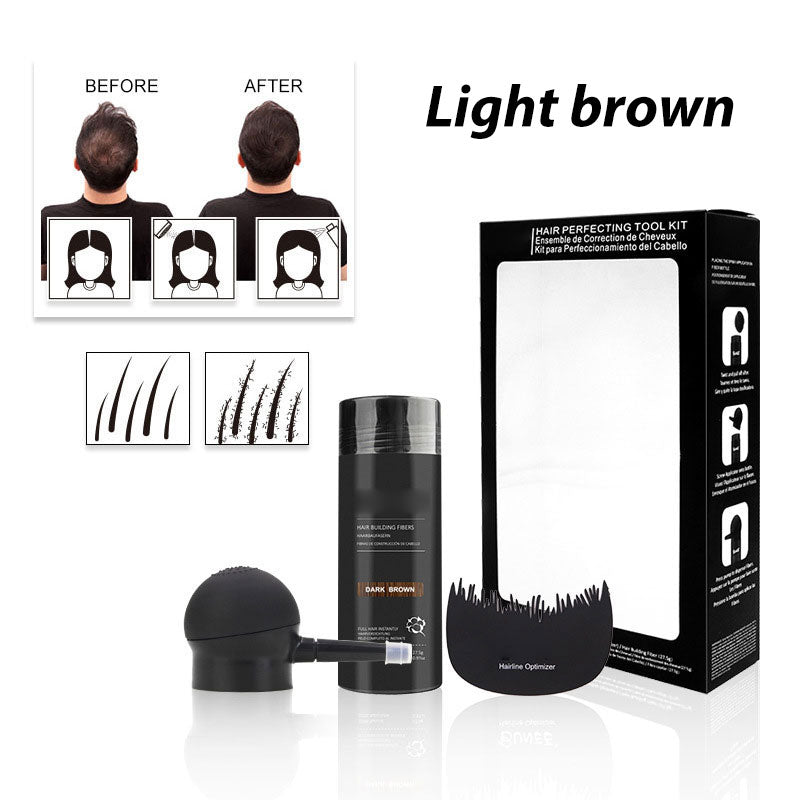 🔥 50% RABATT NU! 💇‍♂️ Hårbyggande fiberset – omedelbar volym, naturligt utseende & vattentätt skydd – perfekt för tunnhårighet och fläckar ✨