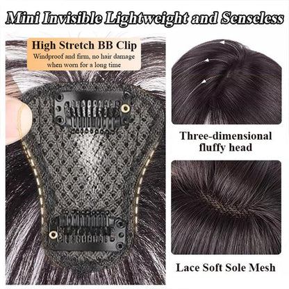 Sömlös Clip-on Frisyr med Franska Luggperuk
