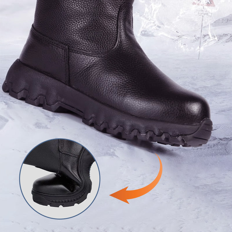 ✨Få 50% rabatt💖Plush Lining Warm Leather Snow Boots