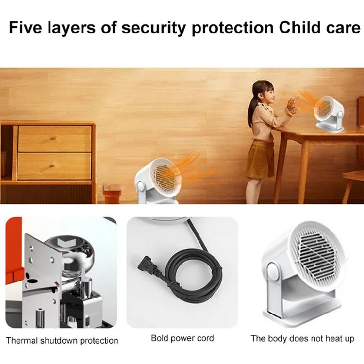 🔥400 W bärbar varmluftsbluff med oscillering