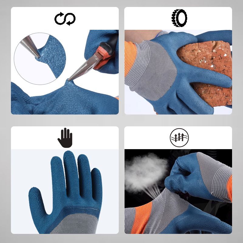 🧤 50 % RABATT NU! 💪 Slitstarka arbetshandskar av gummi (12-pack)– hållbar, rivfast & halksäker – perfekt för bilreparation, bygg och trädgård 🛠️